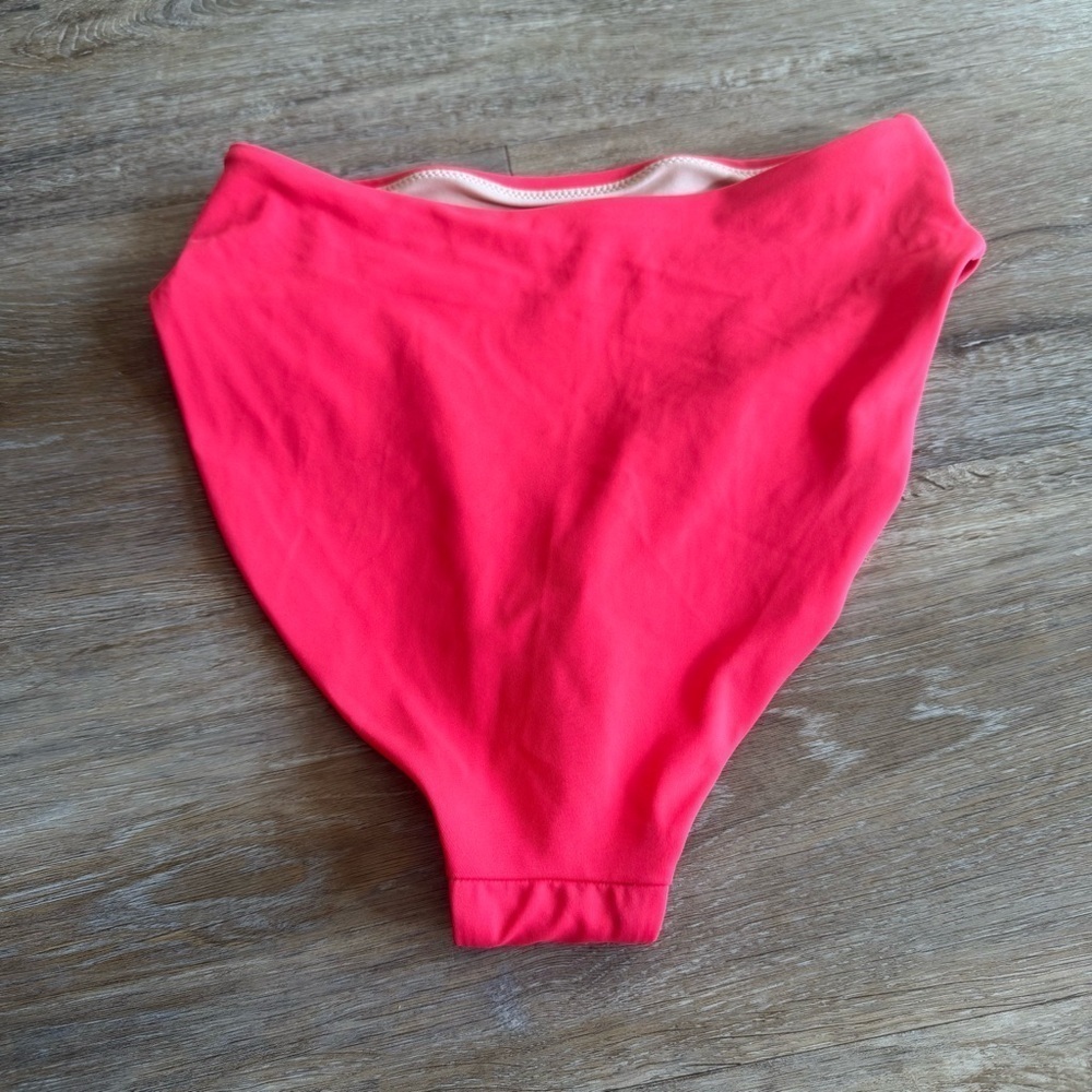 NWT Women's Chelsea 28 High Waisted Bikini Bottoms Small Paradise Pink Swim Pool - Picture 5 of 6